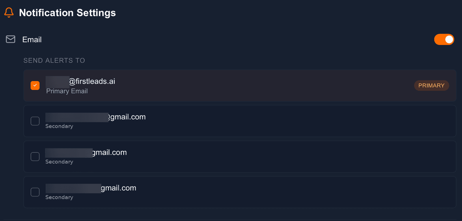 Alert channels